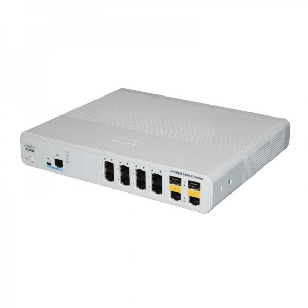Коммутатор Cisco WS-C2960C-8TC-L - 8xFE, 2x1G Dual Uplink, Lan Base