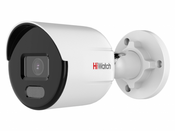 HiWatch DS-I450L(B) 2.8MM - 4Мп уличная цилиндрическая IP-камера с LED-подсветкой до 30м и технологией ColorVu