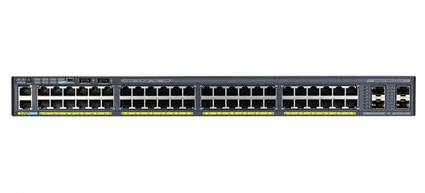 Коммутатор Cisco WS-C2960X-48FPS-L - 48xGE, PoE 740 Вт, 4x1G SFP, LAN Base