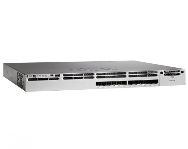 Коммутатор Cisco WS-C3850-12XS-S - 12xSFP+, 350WAC 1 RU, IP Base