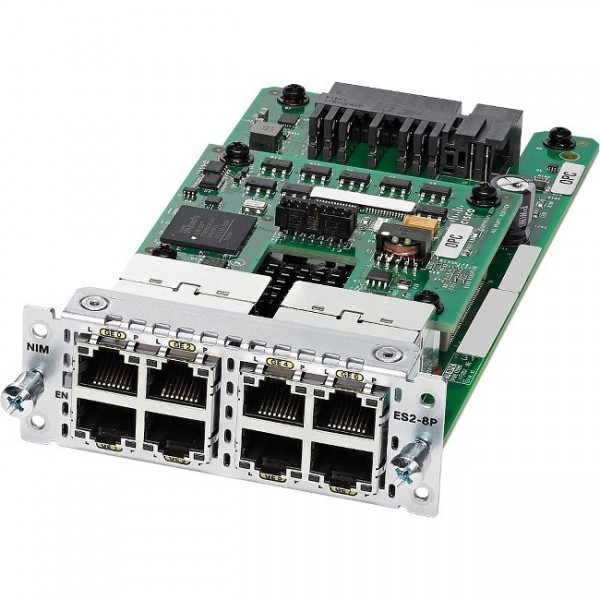 Модуль Cisco NIM-ES2-8-P - 8 x PoE/PoE+ Layer 2 Gigabit Ethernet LAN Switch NIM