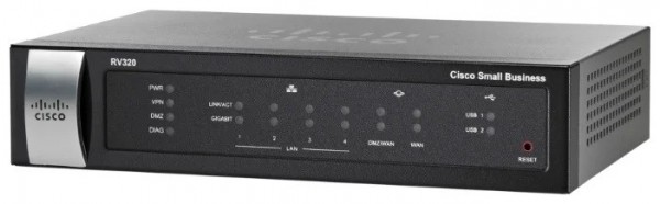 Маршрутизатор Cisco Small Business RV320-K8-RU RV320 Dual Gigabit WAN VPN Router