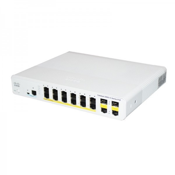 Коммутатор Cisco WS-C2960C-12PC-L - Switch 12 FE PoE, 2 x Dual Uplink, Lan Base