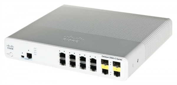 Коммутатор Cisco WS-C2960C-8PC-L - Switch 8 FE PoE, 2 x Dual Uplink, Lan Base