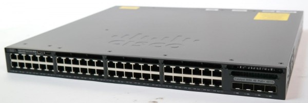 Коммутатор Cisco WS-C3650-48FS-L - 48xGE PoE, 4x1G Uplink, LAN Base