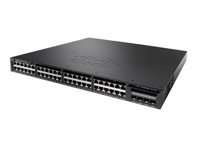 Коммутатор Cisco WS-C3650-48FS-S Catalyst 3650 48 Port Full PoE 4x1G Uplink IP Base