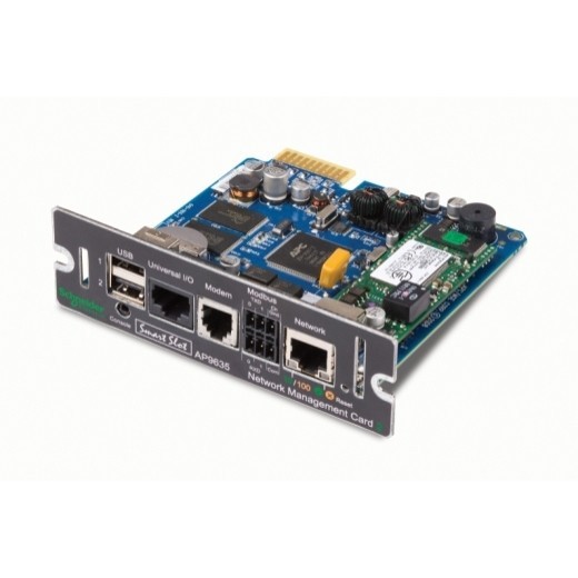 APC AP9635 плата сетевого управления ИБП 2 с функцией контроля состояния окружающей среды, контроля доступа по выделенному каналу и поддержкой ModBus