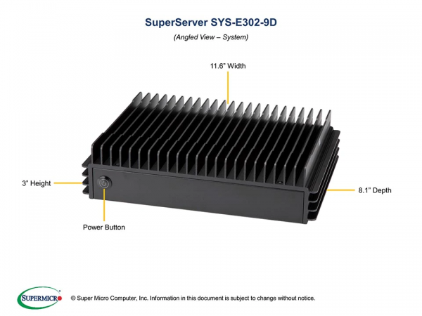 Supermicro SuperServer E302-9D (Black)