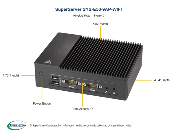 SuperServer E50-9AP-Wifi (Black)