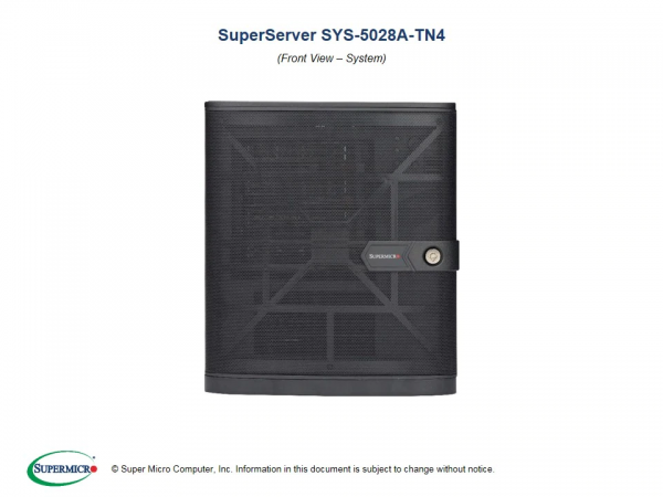 Supermicro SuperServer 5028A-TN4 (Black)