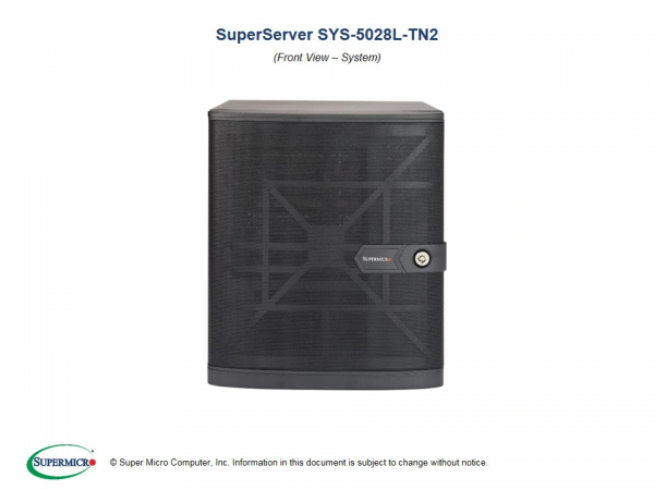 Supermicro SuperServer 5028L-TN2 (Black)