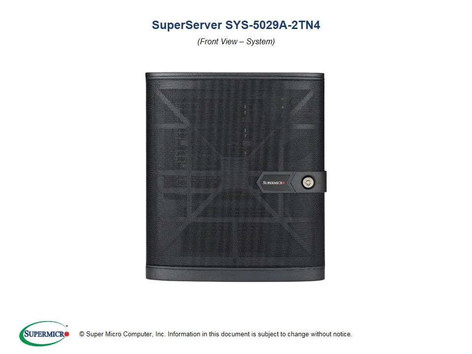 Supermicro 5029A-2TN4