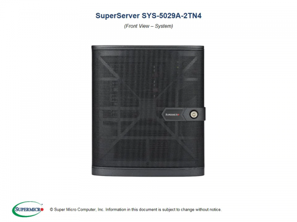 Supermicro SuperServer 5029A-2TN4 (Black)