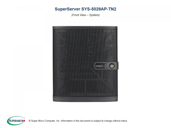 Supermicro SuperServer 5029AP-TN2 (Black)