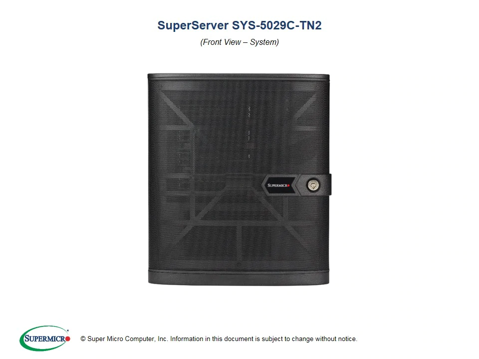 Supermicro 5029C-TN2