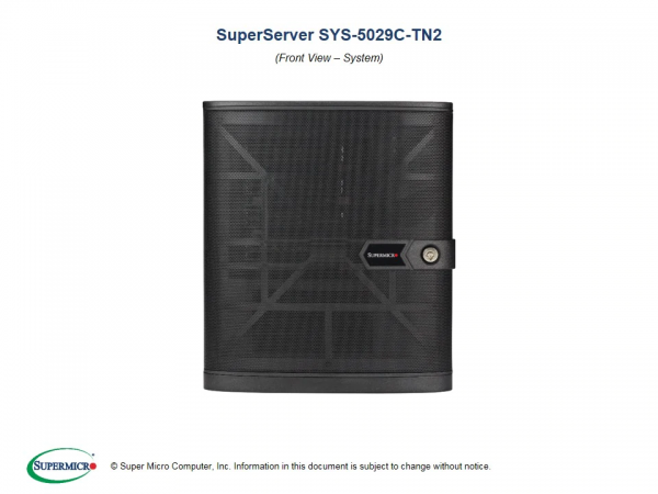 Supermicro SuperServer 5029C-TN2 (Black)