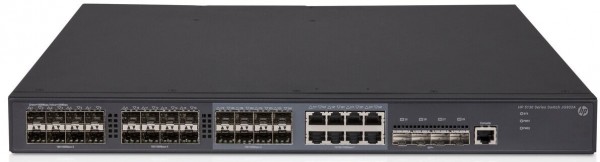HPE JG933A - Коммутатор HPE 5130 24G SFP 4SFP+ EI Switch (16x100/1000 SFP + 8x100/1000 SFP or RJ-45 + 4x1/10G SFP+, Managed static L3, Stacking, IRF, 2 p/s slots, no p/s incl, 19