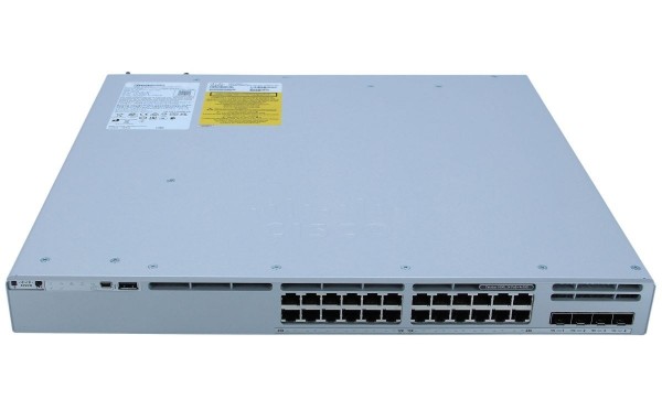 Коммутатор Cisco C9300L-24P-4X-A Catalyst 24-port 1G copper with fixed 4x10G/1G SFP+ uplinks, PoE+ Network Advantage