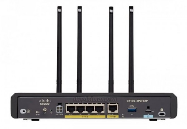 Маршрутизатор Cisco C1109-4PLTE2P ISR 1109 M2M 4P GE Ethernet, LTE Adv and DUAL Pluggables
