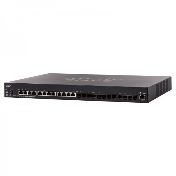 Коммутатор Cisco SX550X-24FT-K9-EU - 24-Port 10G Stackable Managed Switch