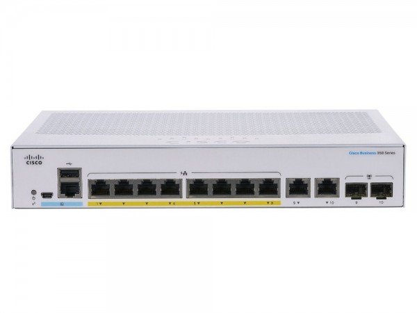 Коммутатор Cisco SB CBS350-8P-2G-EU Managed 8-port GE, PoE, 2x1G Combo