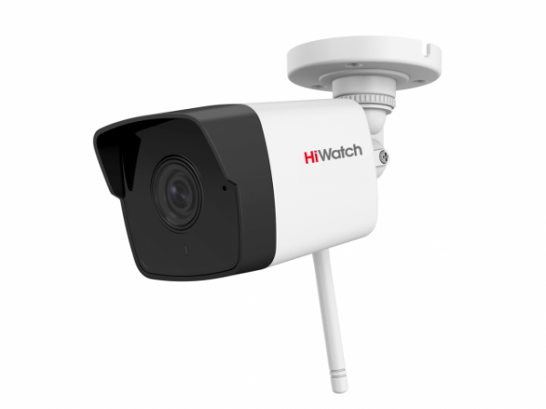 HiWatch DS-I250W(C) 2.8MM - 2Мп цилиндрическая IP-видеокамера c EXIR-подсветкой до 30м, WiFi и микрофоном