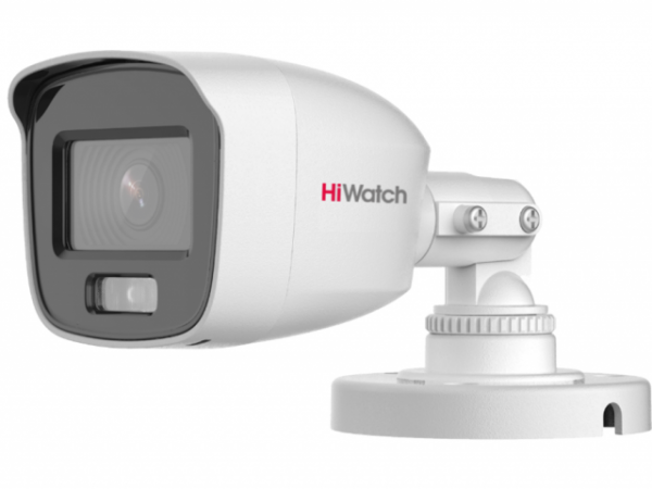 HiWatch DS-T200L (2.8MM) - 2Мп цилиндрическая HD-TVI-видеокамера с технологией ColorVu