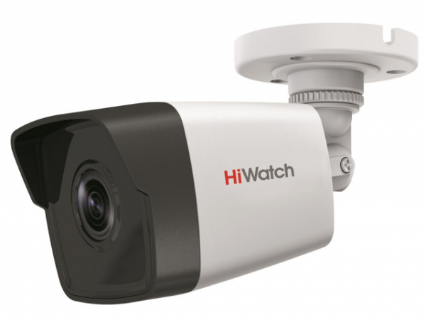 HiWatch DS-I450M (2.8MM) - 4 Мп цилиндрическая IP-видеокамера с EXIR-подсветкой до 30м и микрофоном