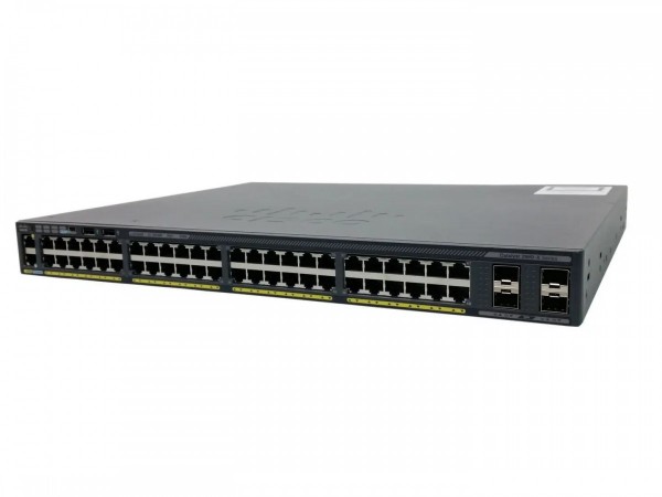 Коммутатор Cisco WS-C2960X-48LPS-L - 48 x 1G, 4 x 1G SFP, PoE (370 Вт), LAN Base