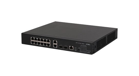 H3C S5130S-16S-PWR-EI L2 Ethernet Switch with 12*10/100/1000Base-T PoE+ Ports,2*10/100/1000Base-T Ports and 2*1G/10GBase-X SFP Plus Ports,(AC)