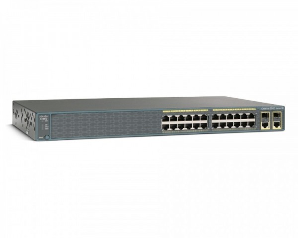 Коммутатор Cisco WS-C2960R+24TC-L  - 24 x Ethernet 10/100 + 2 порта двойного назначения, LAN Base