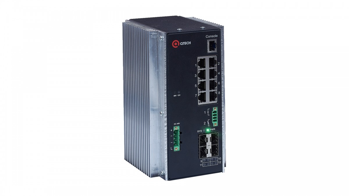 Qtech QSW-3310-12T-I-POE-DC фото 3