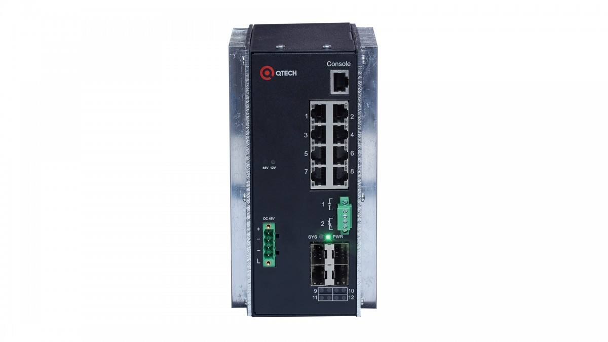Qtech QSW-3310-12T-I-POE-DC