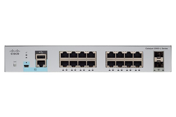 Коммутатор Cisco WS-C2960L-16TS-LL Catalyst 16 port GigE, 2 x 1G SFP, LAN Lite