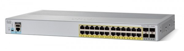 Коммутатор Cisco WS-C2960L-24PS-LL Catalyst 2960L 24 port GigE with PoE, 4 x 1G SFP, LAN Lite