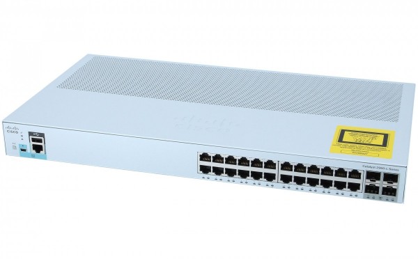 Коммутатор Cisco WS-C2960L-24TS-LL - 24 port GigE, 4 x 1G SFP, LAN Lite