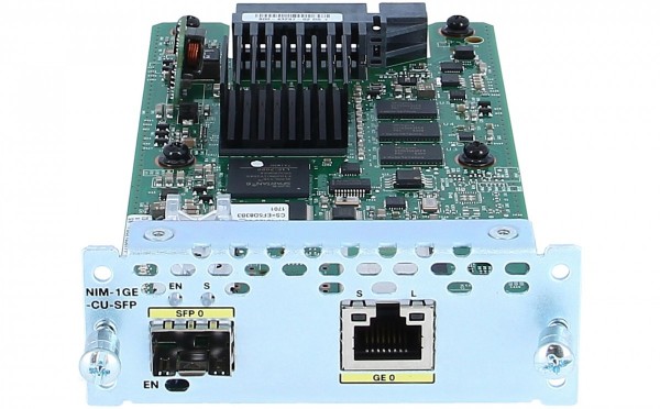 Модуль Cisco NIM-1GE-CU-SFP - 1-port GE WAN NIM, dual-mode RJ45 & SFP