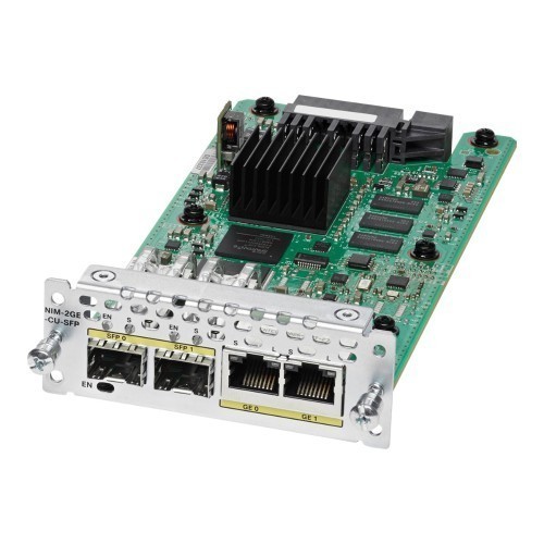 Модуль Cisco NIM-2GE-CU-SFP 2-port GE WAN NIM, dual-mode RJ45 & SFP
