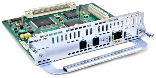 Модуль Cisco NIM-1CE1T1-PRI 1 port Multiflex Trunk Voice/Channelized Data T1/E1 Module