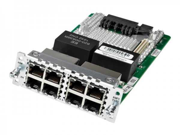 Модуль Cisco NIM-8CE1T1-PRI 8 port Multiflex Trunk Voice/Channelized Data T1/E1 Module