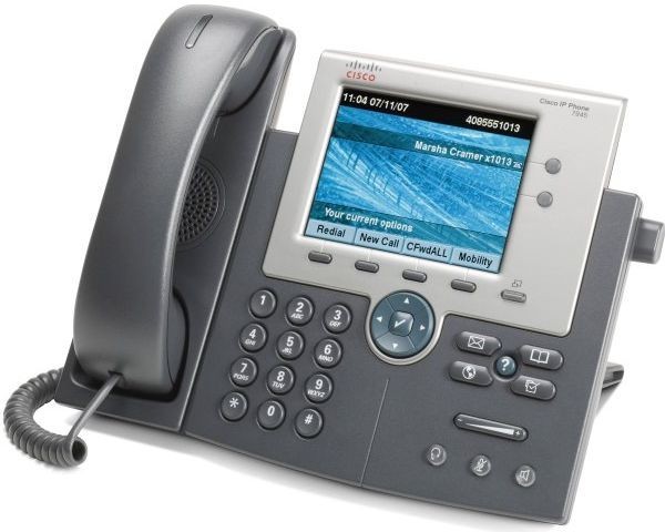 Телефон Cisco IP Phone CP-7945G цветной дисплей 320x240, Gigabit Ethernet