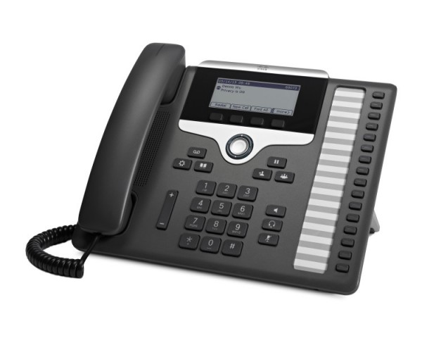 Телефон Cisco IP Phone CP-7861-K9 - монохромный дисплей 396x162, 16 линий