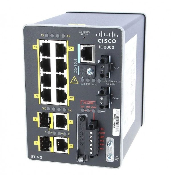 Коммутатор Cisco IE-2000-8TC-G-B - 8 x 10/100, 2 x T/SFP, LAN Base