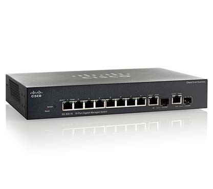 Коммутатор Cisco SG350-10-K9-EU 10-port Gigabit Managed Switch