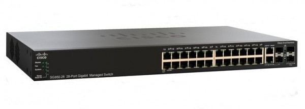 Коммутатор Cisco SG350-28-K9-EU 28-port Gigabit Managed Switch