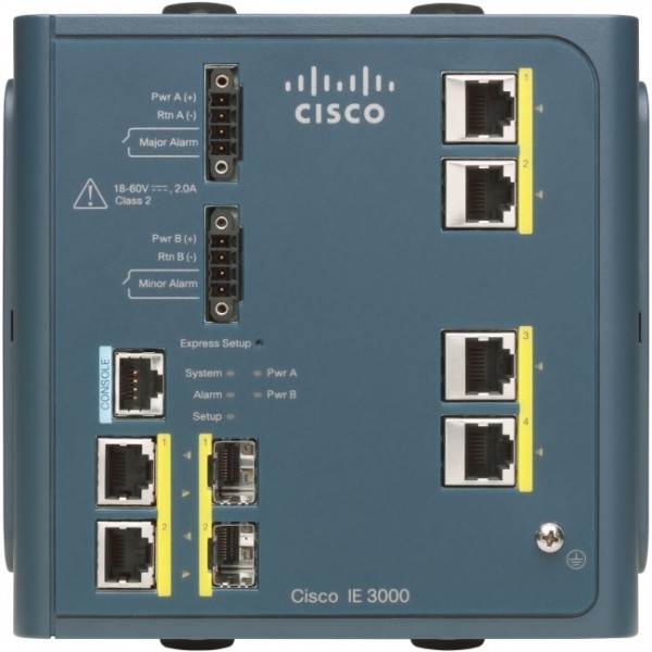 Коммутатор Cisco IE-3000-4TC  IE 3000 Switch, 4 10/100 + 2 T/SFP