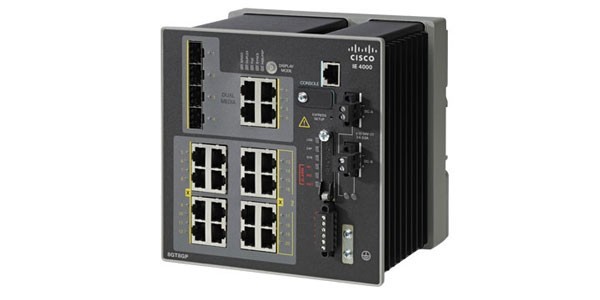 Коммутатор Cisco IE-4000-8GT8GP4G-E IE 4000 8 x RJ45 10/100/1000 with 8 x 1G PoE, 4 x 1G Combo